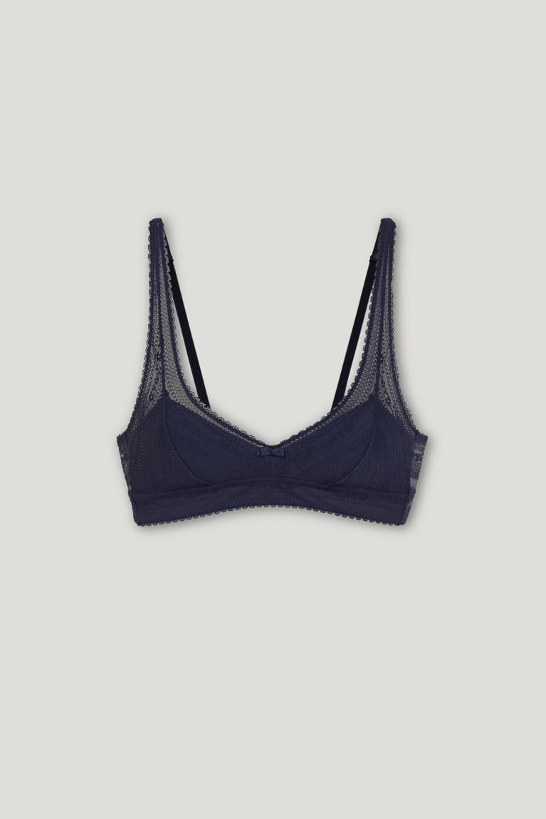 C&A Bralette Gewatteerd Lycra® Ondergoed Donkerblauw | QVN-057218