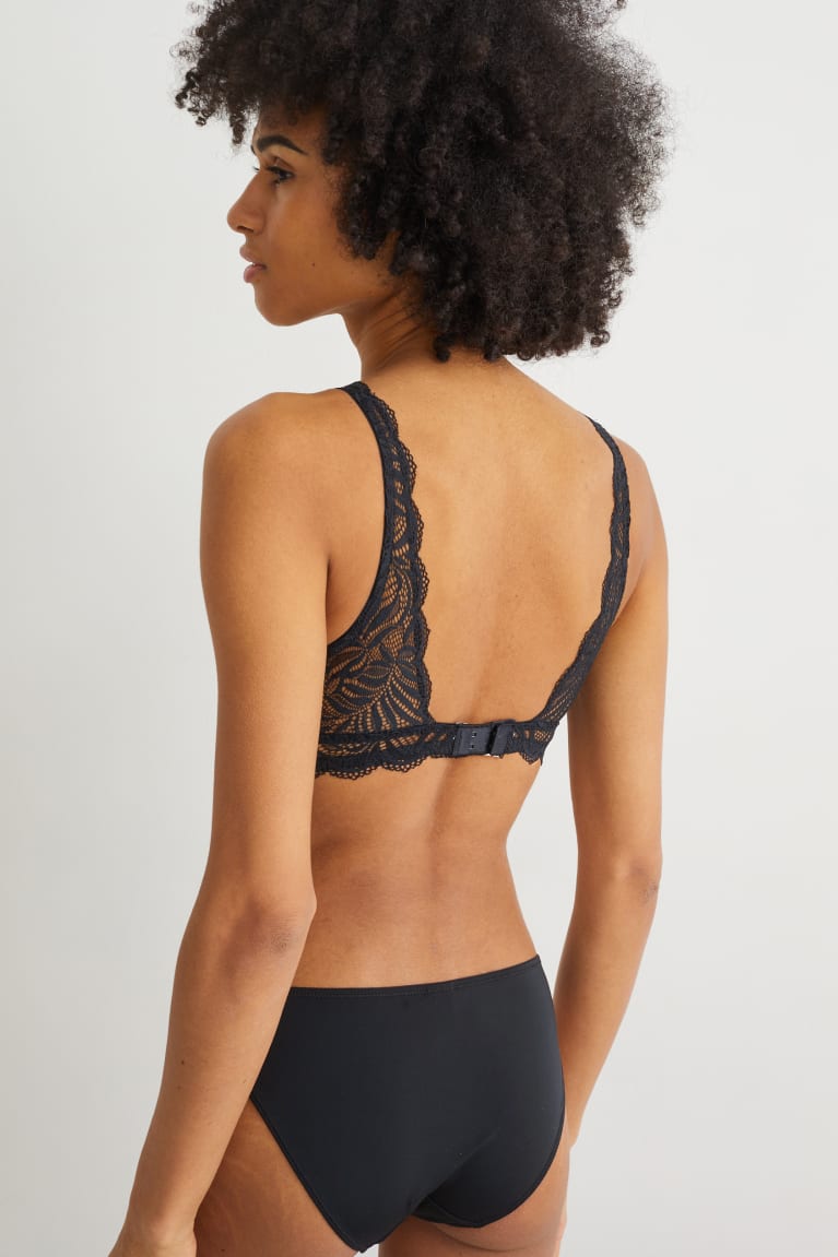 C&A Bralette Ondergoed Zwart | JKR-230764