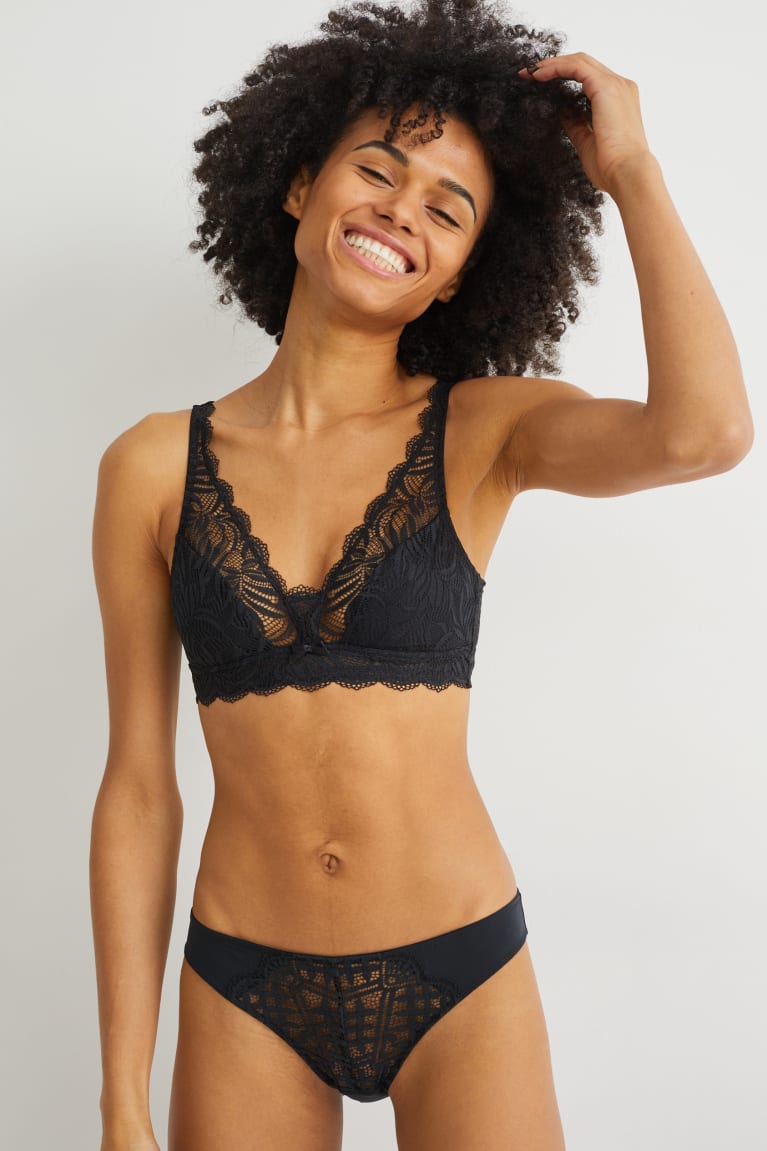 C&A Bralette Ondergoed Zwart | JKR-230764