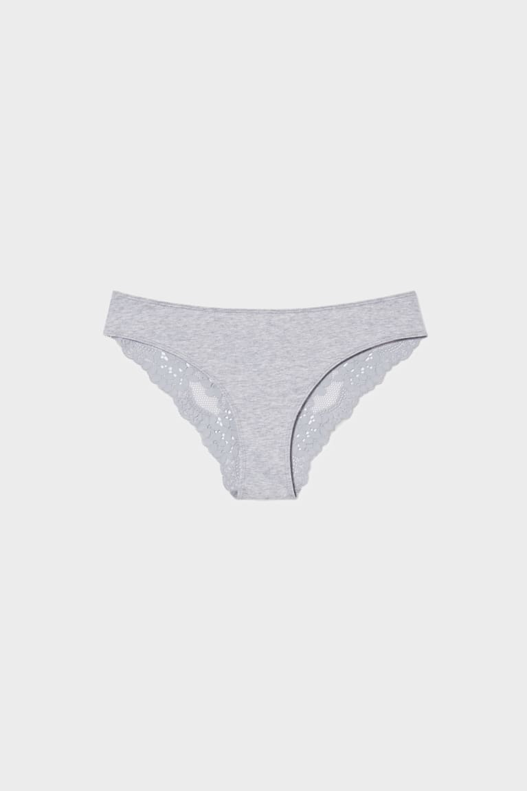 C&A Briefs Organic Katoenen Ondergoed Lichtgrijs | ZYO-024189