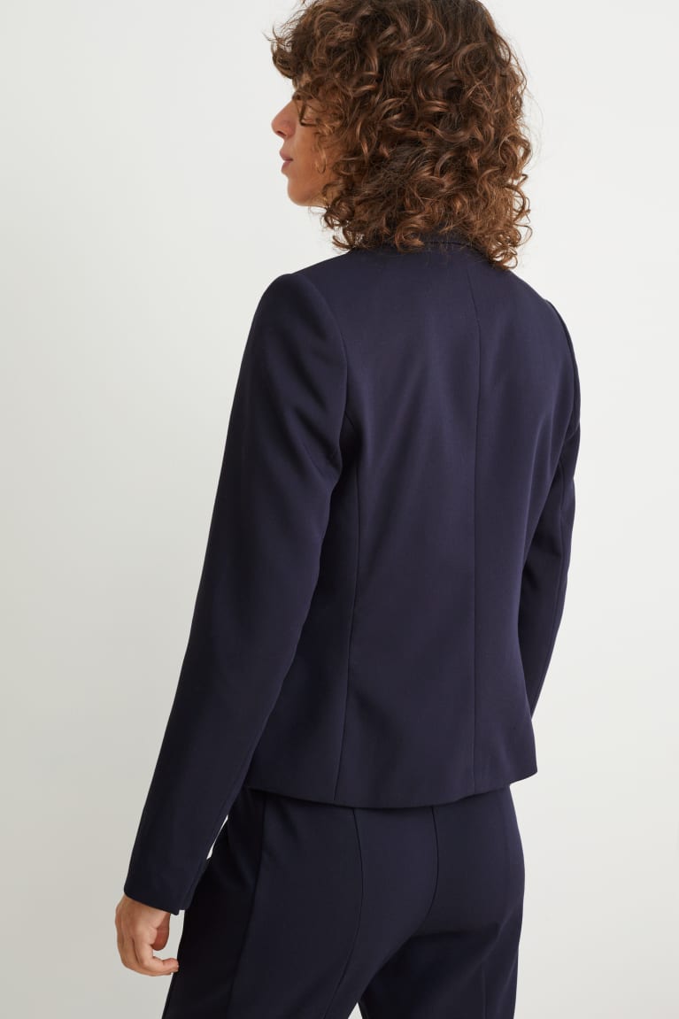 C&A Business Fitted Recycled Blazer Donkerblauw | BUN-049672