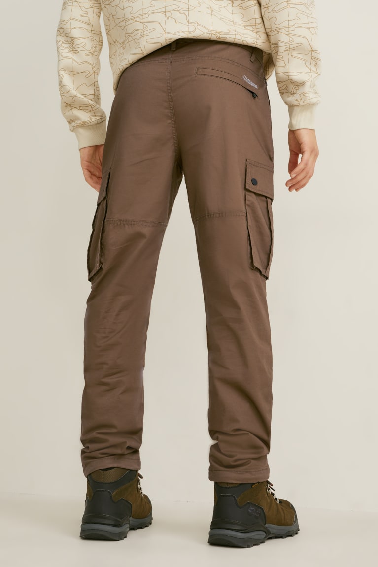 C&A Cargo Regular Fit Lycra® Recycled Broek Khaki | FJL-428396