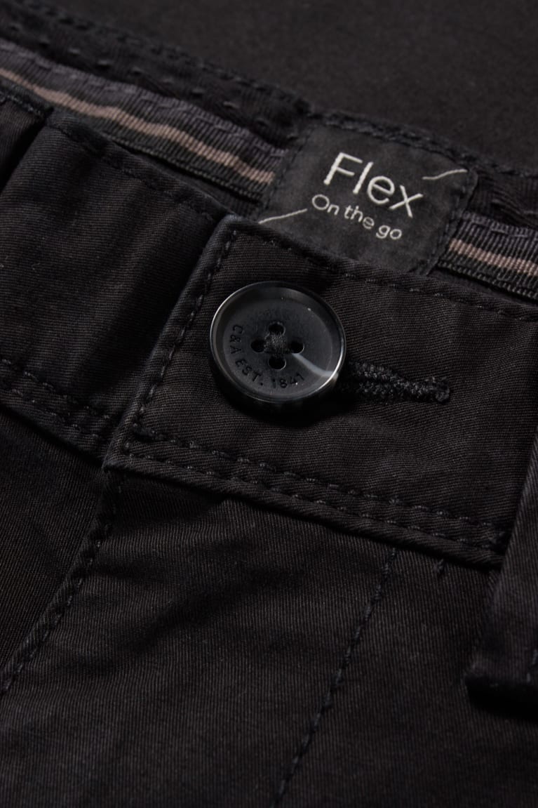 C&A Chinos Slim Fit Flex Lycra® Broek Zwart | ISO-437591