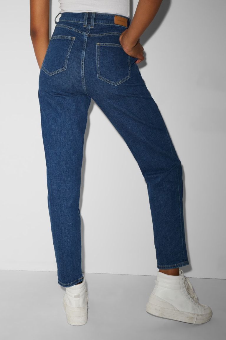 C&A Clockhouse Balloon High Taille Jeans Blauw | QHA-641902