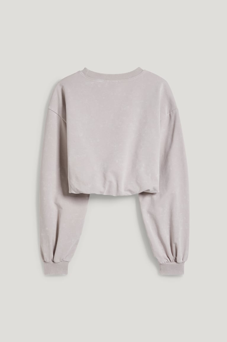 C&A Clockhouse Cropped Sweatshirts Lichtbeige | TYH-049531