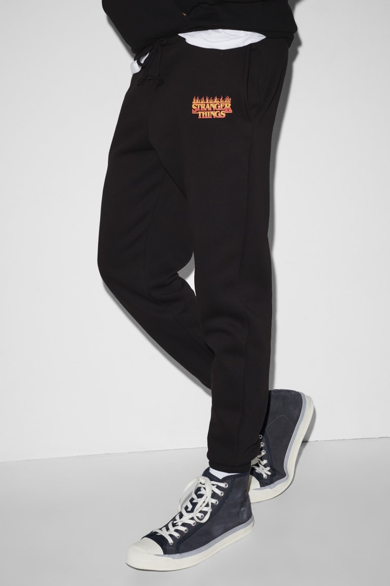 C&A Clockhouse Joggers Stranger Things Broek Zwart | CWZ-048126