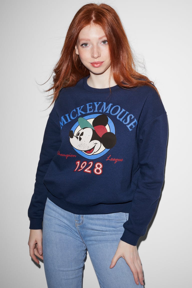 C&A Clockhouse Mickey Mouse Sweatshirts Donkerblauw | ZSY-420197