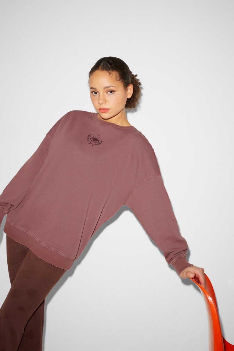 C&A Clockhouse Sweatshirts Bordeaux | ZYR-251964