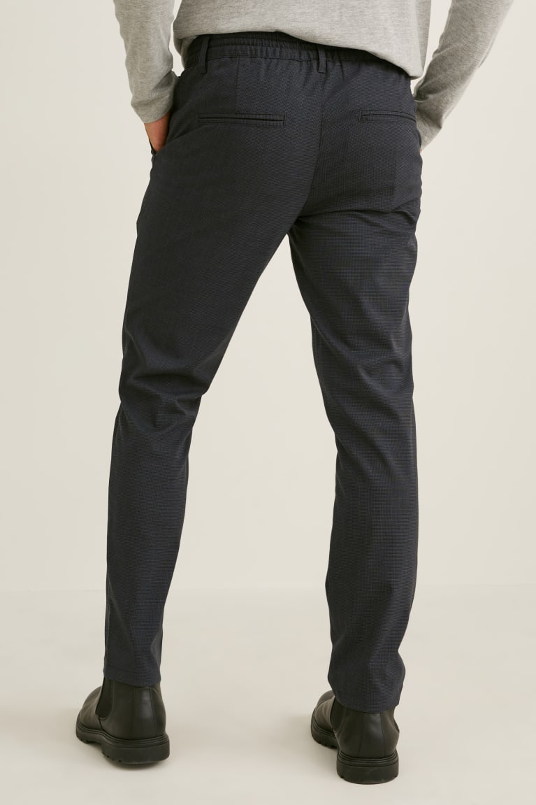 C&A Cloth Tapered Fit Lycra® Recycled Broek Donkergrijs | RXV-150293