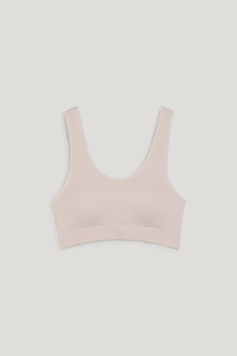 C&A Crop Gewatteerd Seamless Ondergoed Roze | QJP-210638