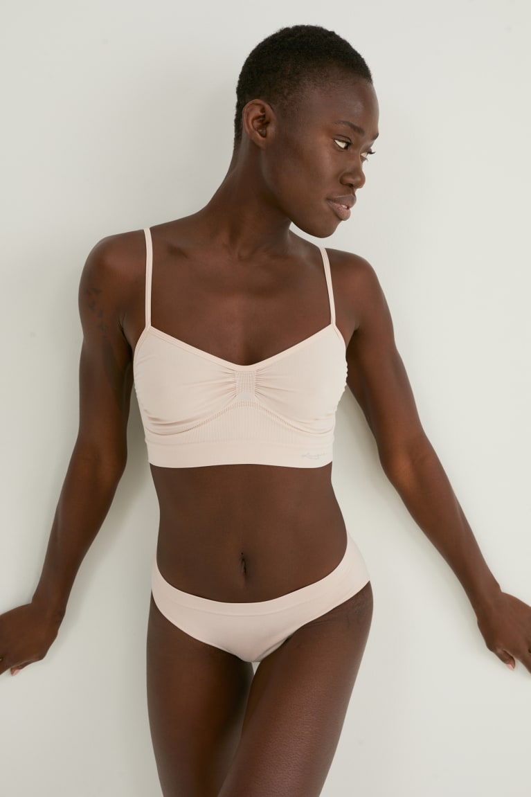 C&A Crop Seamless Ondergoed Beige | GMS-134297