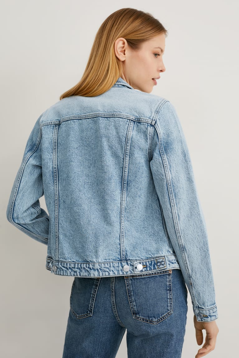 C&A Denim Jassen Blauw Lichtblauw | PKT-834162