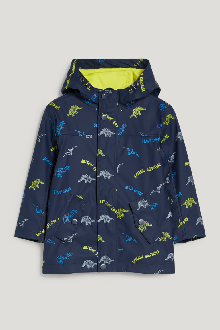 C&A Dinosaur Waterdichte With Hood Jassen Donkerblauw | IRU-941652