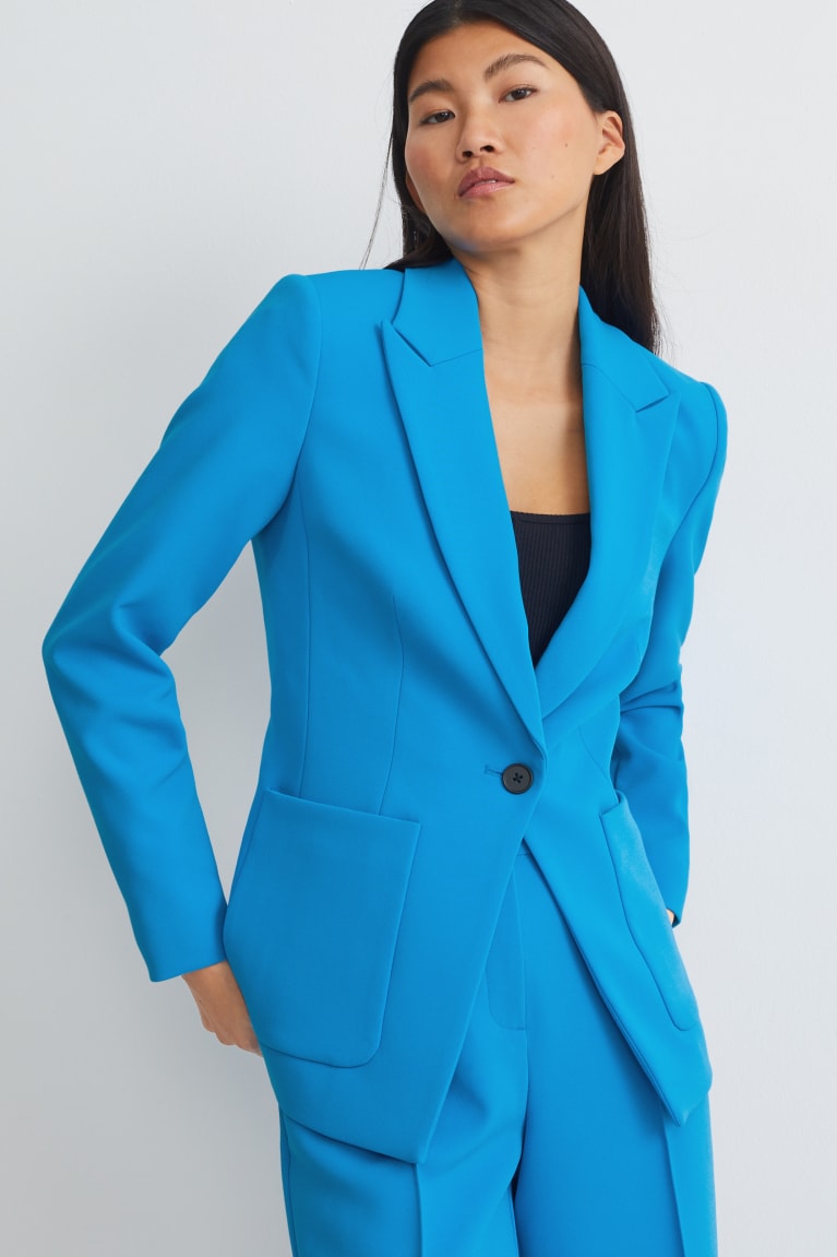 C&A Fitted Recycled Blazer Lichtblauw | ERN-925368