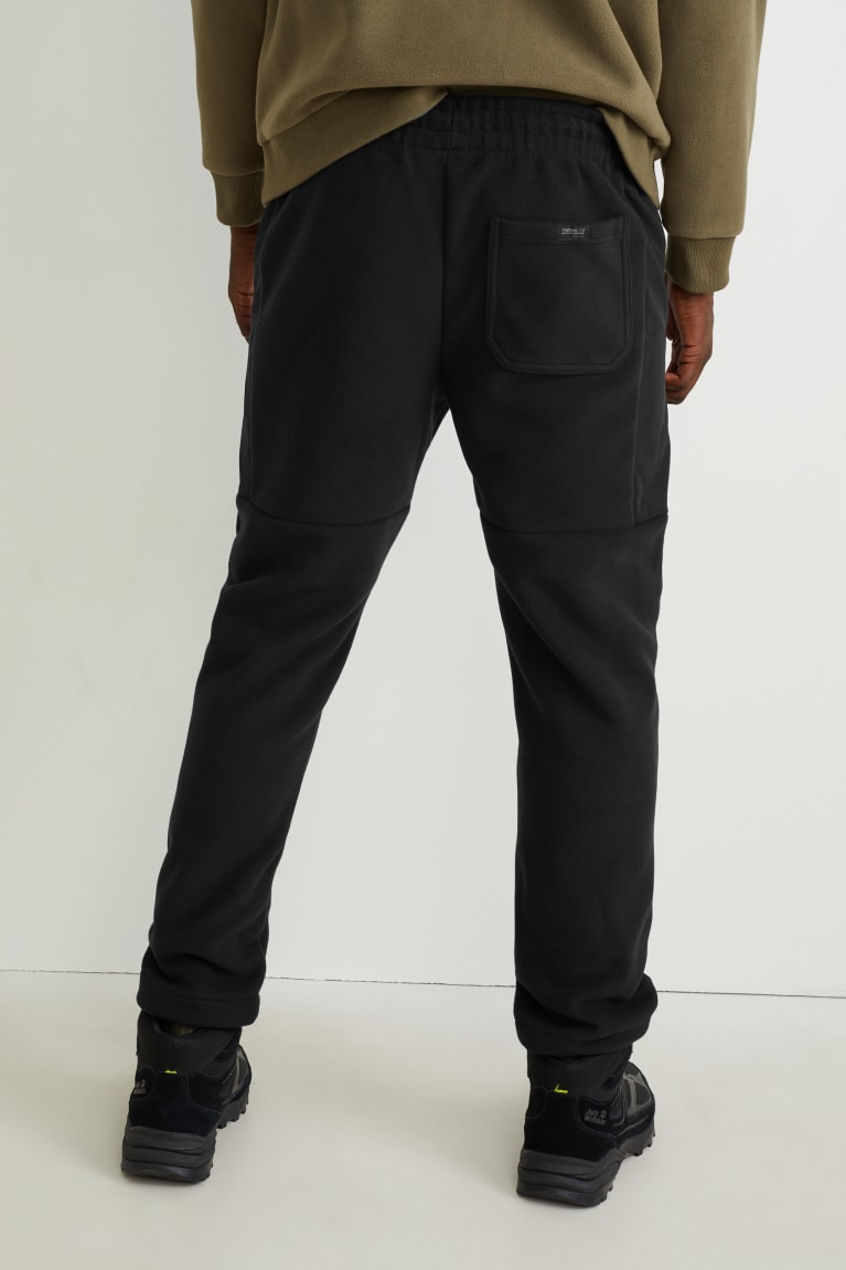 C&A Fleece Joggers Thermolite® Ecomade Recycled Broek Zwart | SLV-391427