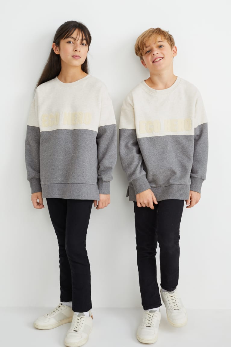 C&A Genderneutral Organic Katoenen Sweatshirts Lichtgrijs | ERA-726018