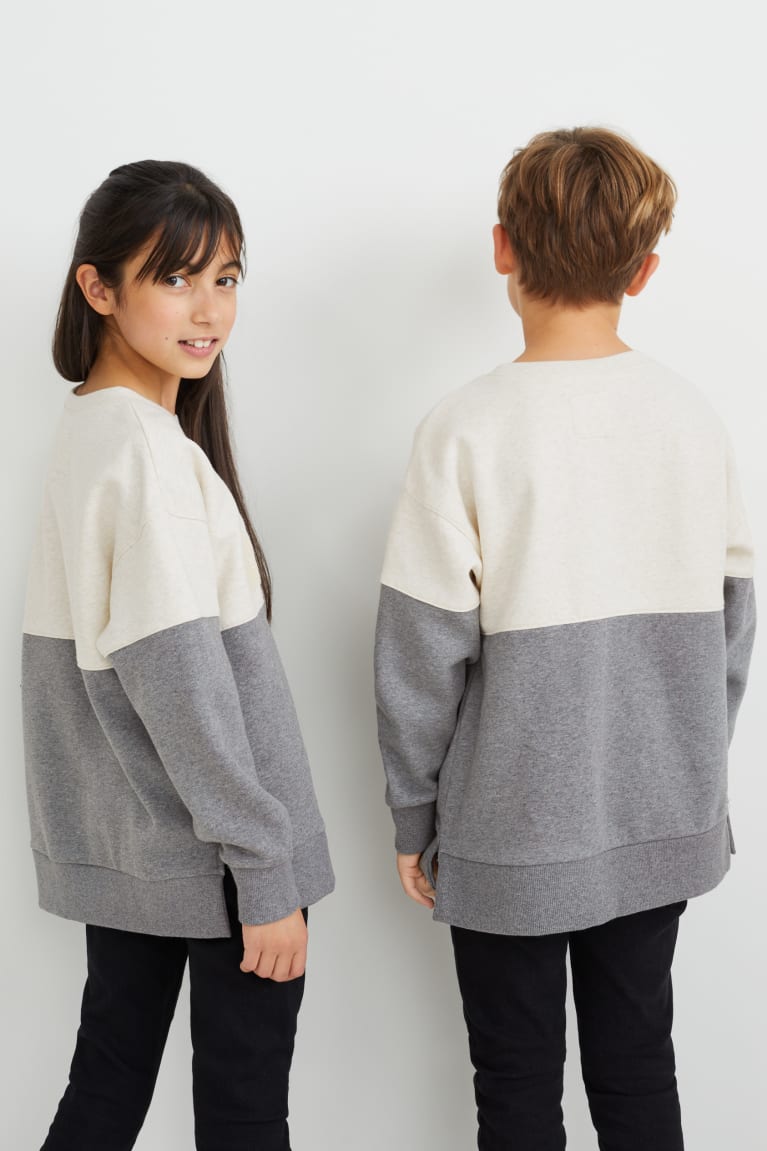 C&A Genderneutral Organic Katoenen Sweatshirts Lichtgrijs | SDL-564018