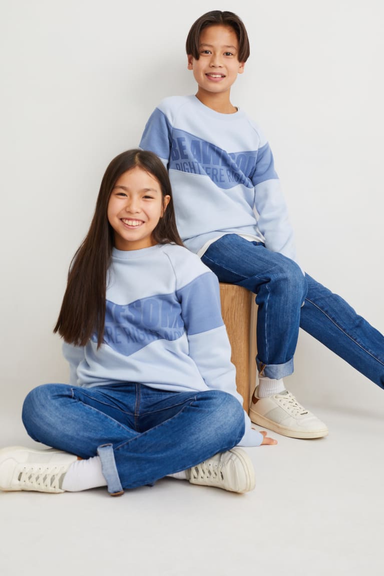 C&A Genderneutral Recycled Sweatshirts Lichtblauw | WRB-327608