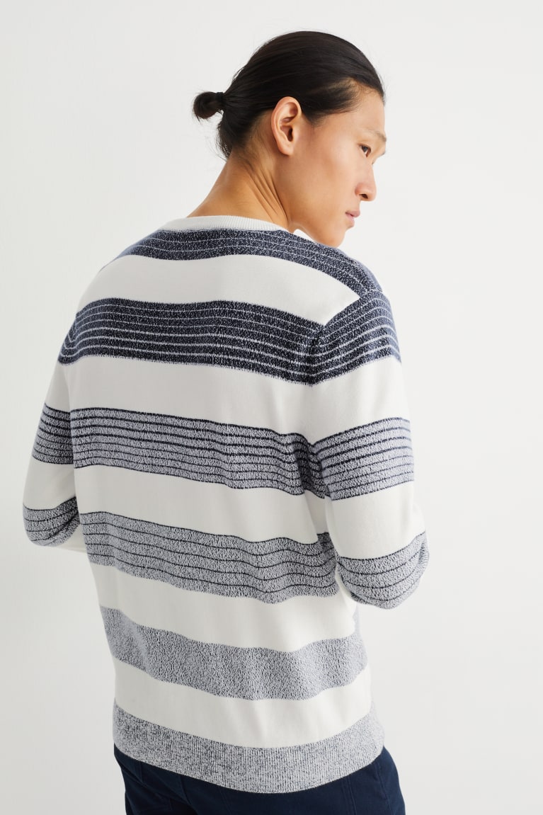 C&A Gestreept Jumpers Wit Blauw | GTL-147203