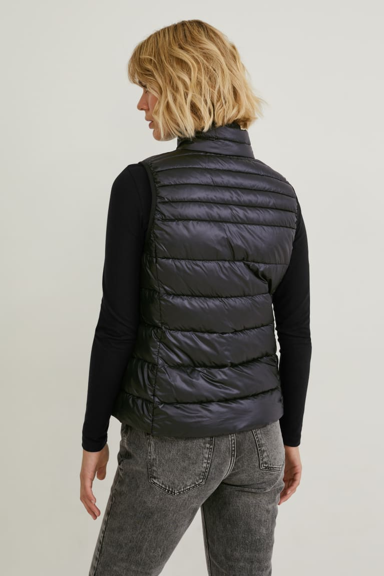 C&A Gewatteerd Gilet Bionic-finish®eco Jassen Zwart | GXE-728130