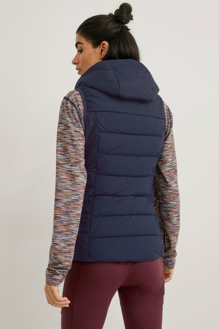 C&A Gewatteerd Gilet With Hood Thermolite® Ecomade Jassen Donkerblauw | JOR-394602