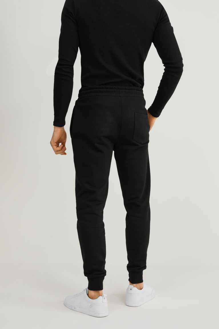 C&A Joggers Organic Katoenen Broek Zwart | KGT-395704