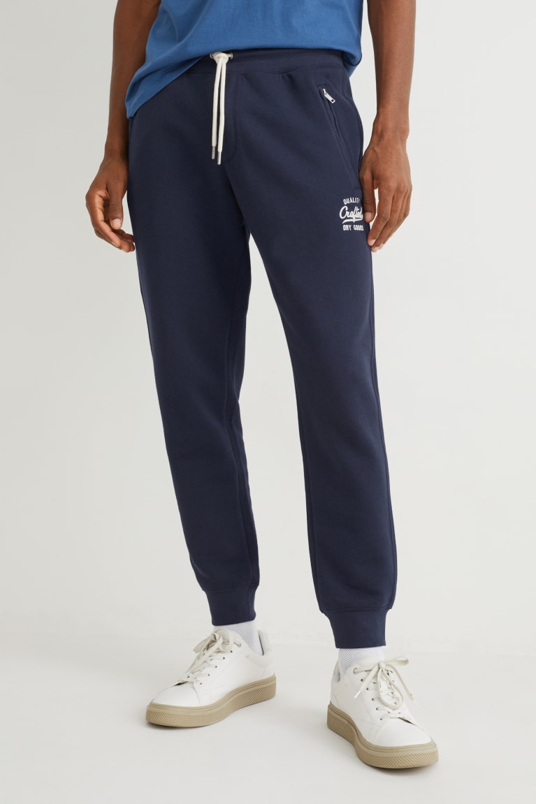 C&A Joggers With Recycled Polyester Broek Donkerblauw | OMW-154782