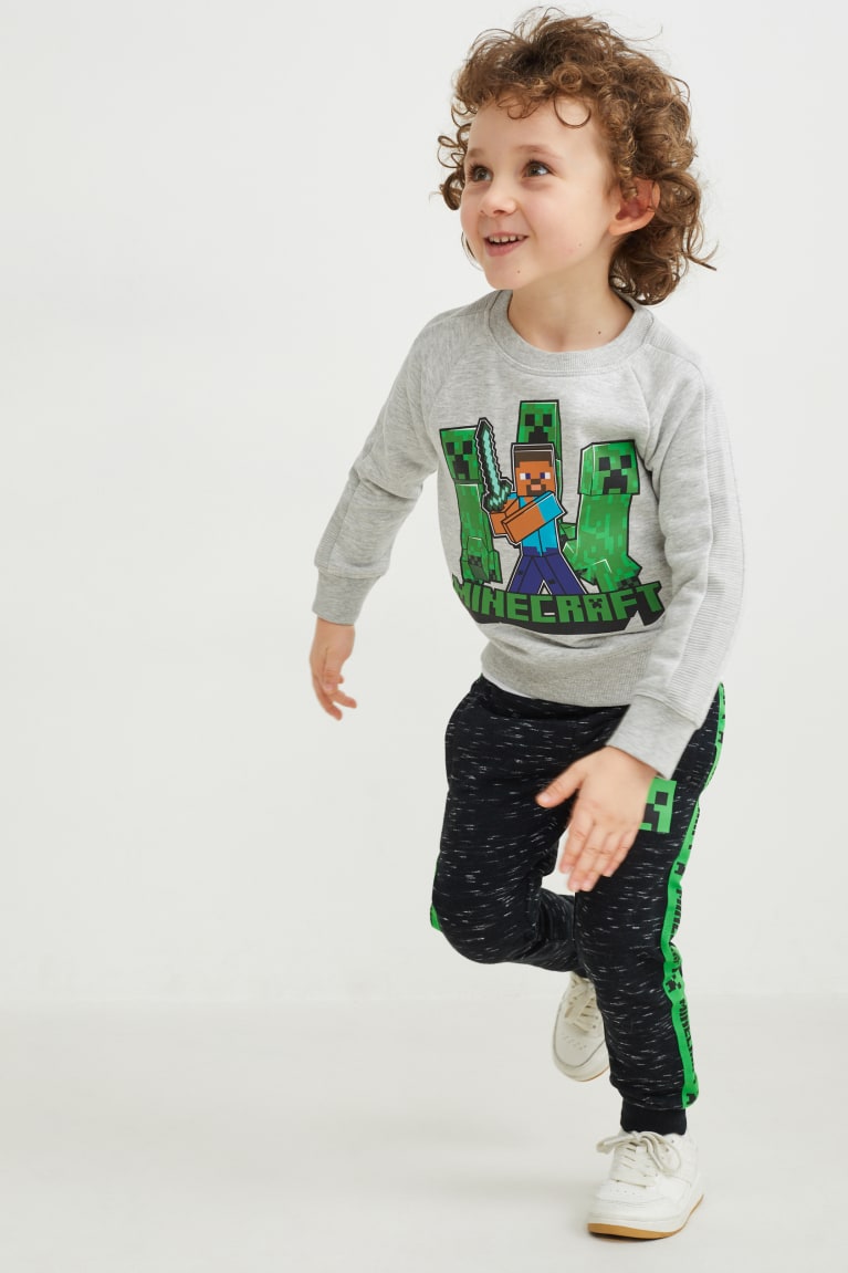 C&A Minecraft Sweatshirts Lichtgrijs | LHN-812345