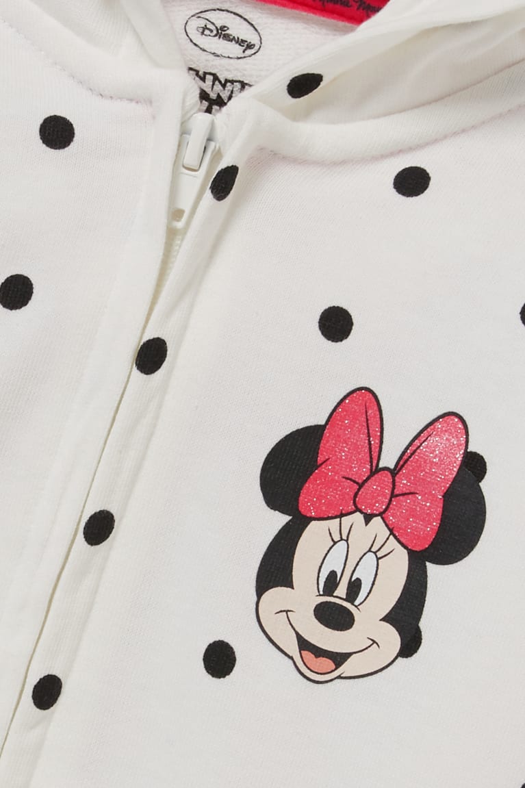 C&A Minnie Mouse Zip-through With Hood Polka Dot Sweatshirts Wit | XKW-941026