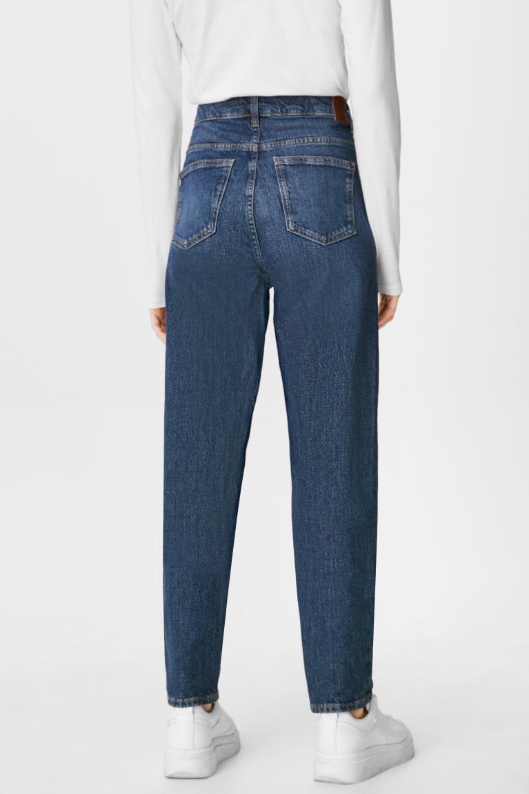 C&A Mom Jeans Blauw Lichtblauw | HDU-938704