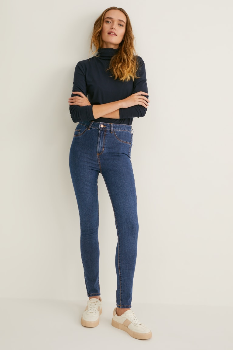 C&A Multipack Of 2 Jegging High WaisLycra® Jeans Blauw | KXF-530472