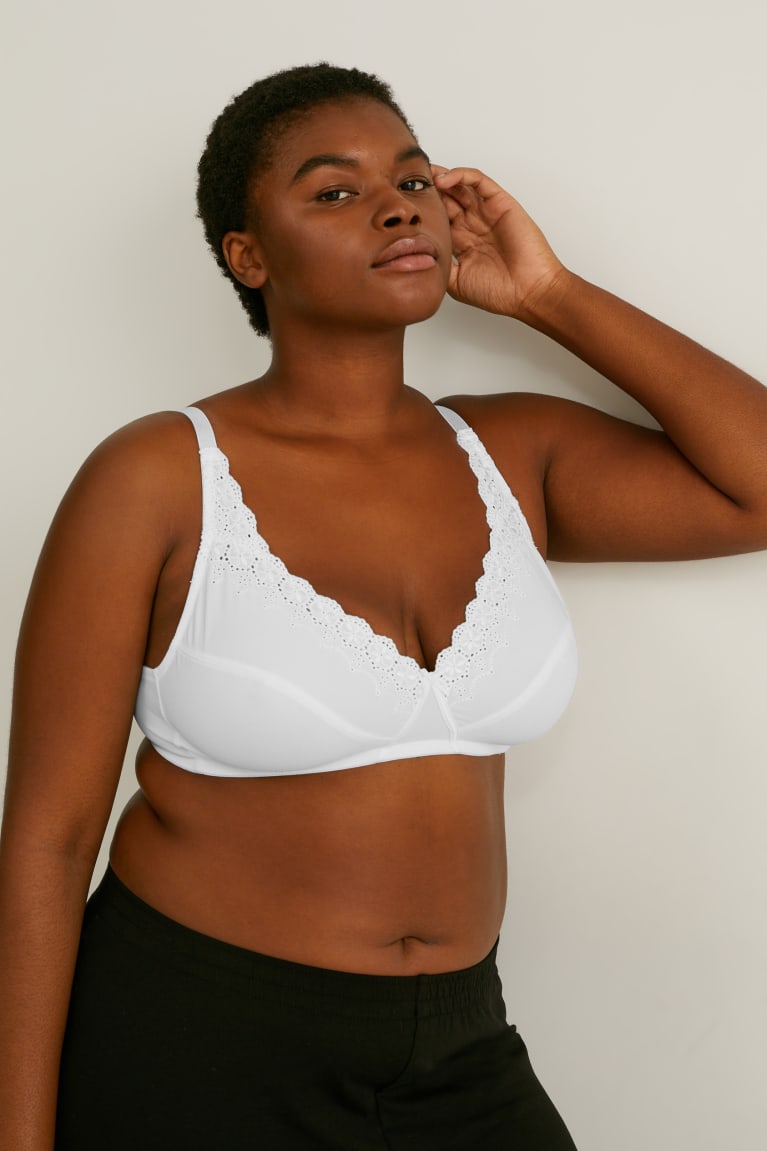 C&A Multipack Of 2 Non-wired Bra Ondergoed Wit | VQB-890162