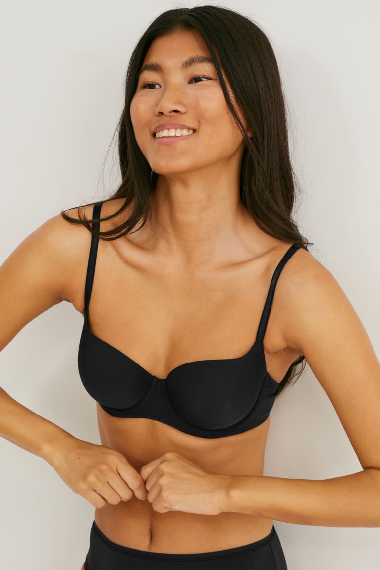 C&A Multipack Of 2 Underwire Bra Full Coverage Gewatteerd Ondergoed Zwart | RCV-634509