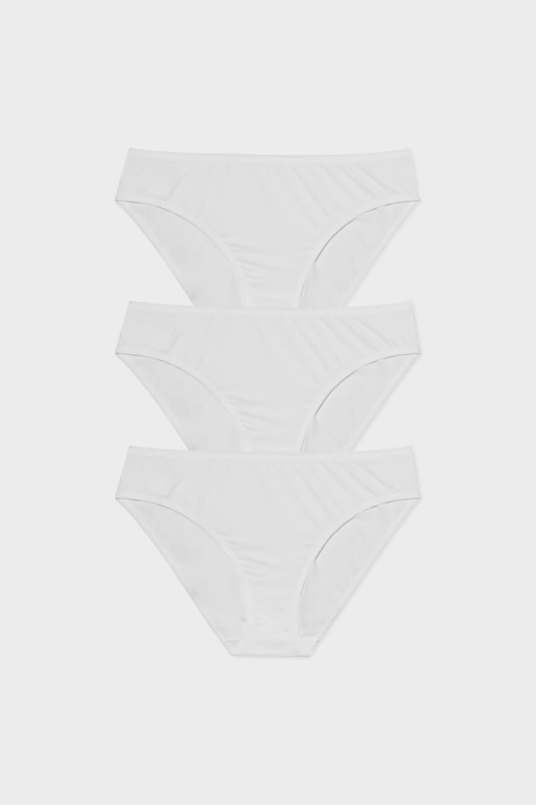 C&A Multipack Of 3 Briefs Ondergoed Wit | QAI-425917