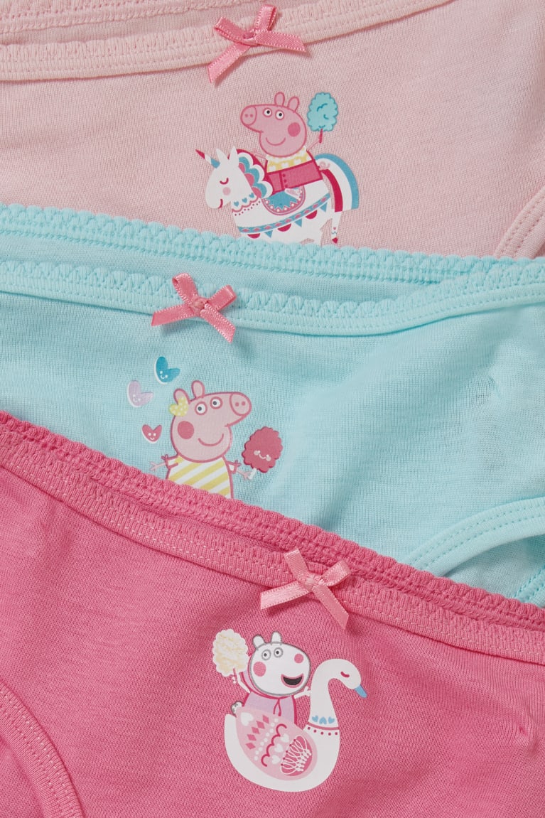 C&A Multipack Of 3 Peppa Pig Briefs Organic Katoenen Ondergoed Roze | MSB-359760