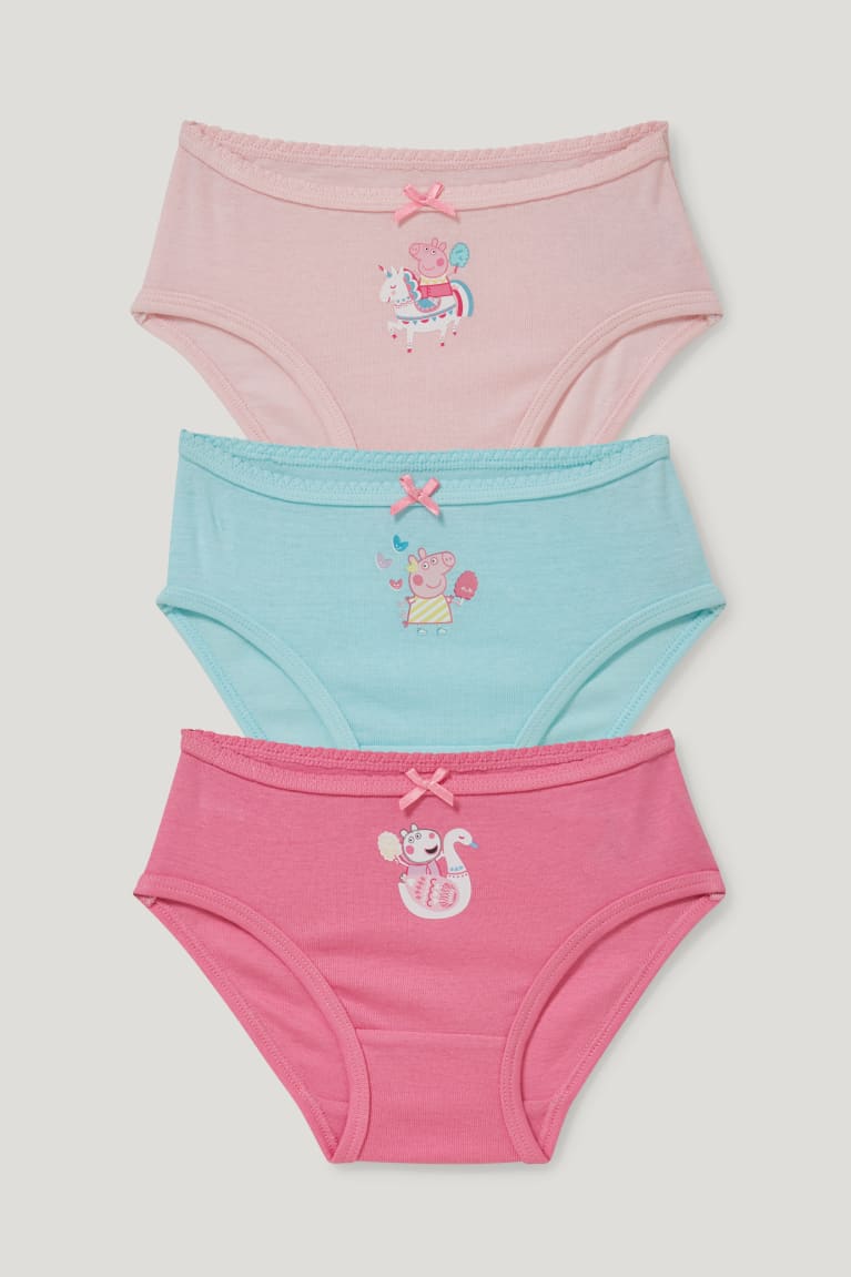 C&A Multipack Of 3 Peppa Pig Briefs Organic Katoenen Ondergoed Roze | MSB-359760