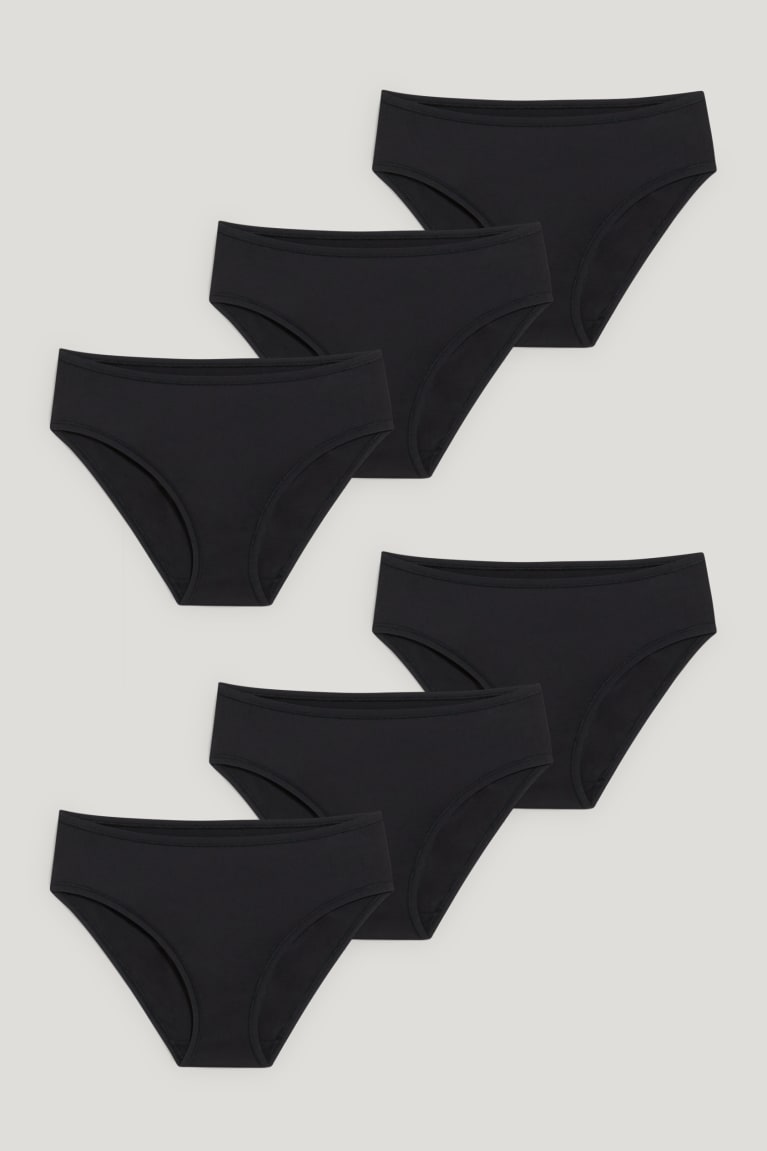 C&A Multipack Of 6 Briefs Lycra® Ondergoed Zwart | VMP-245738