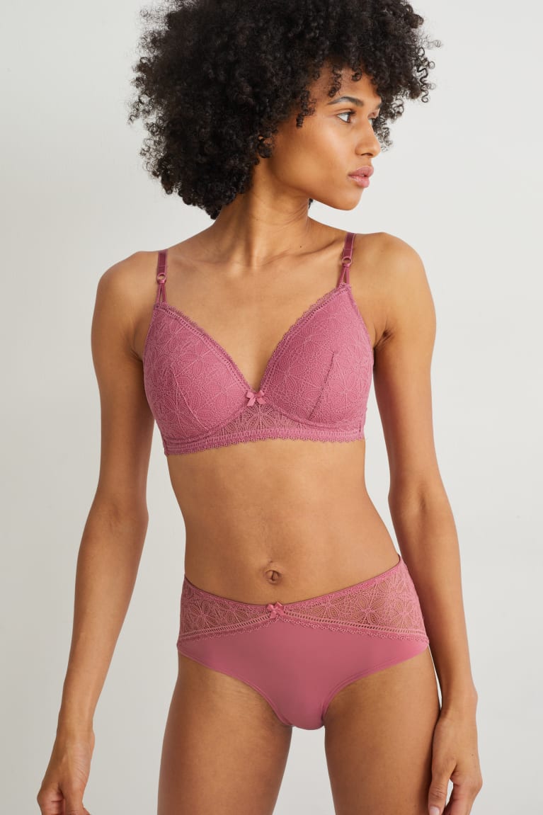 C&A Non-wired Bra Gewatteerd Lycra® Ondergoed Roze | EJY-569031