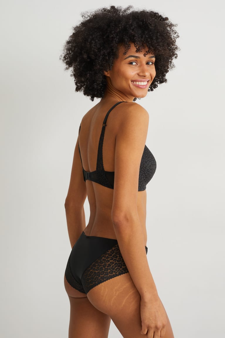 C&A Non-wired Bra Gewatteerd Ondergoed Zwart | AYF-576392