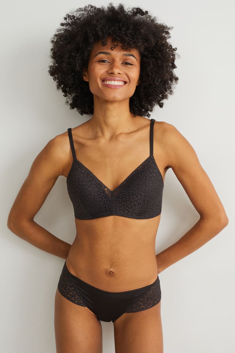 C&A Non-wired Bra Gewatteerd Ondergoed Zwart | AYF-576392