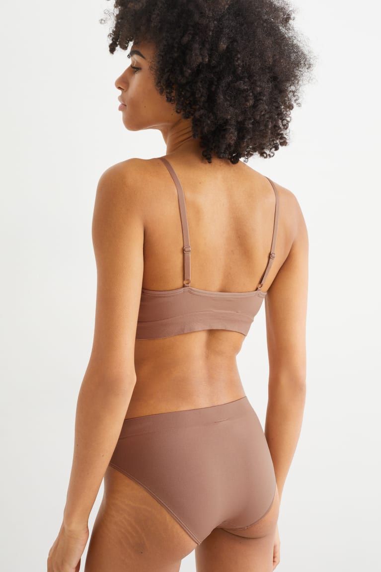 C&A Non-wired Bra Gewatteerd Seamless Ondergoed Bruin | GON-952437