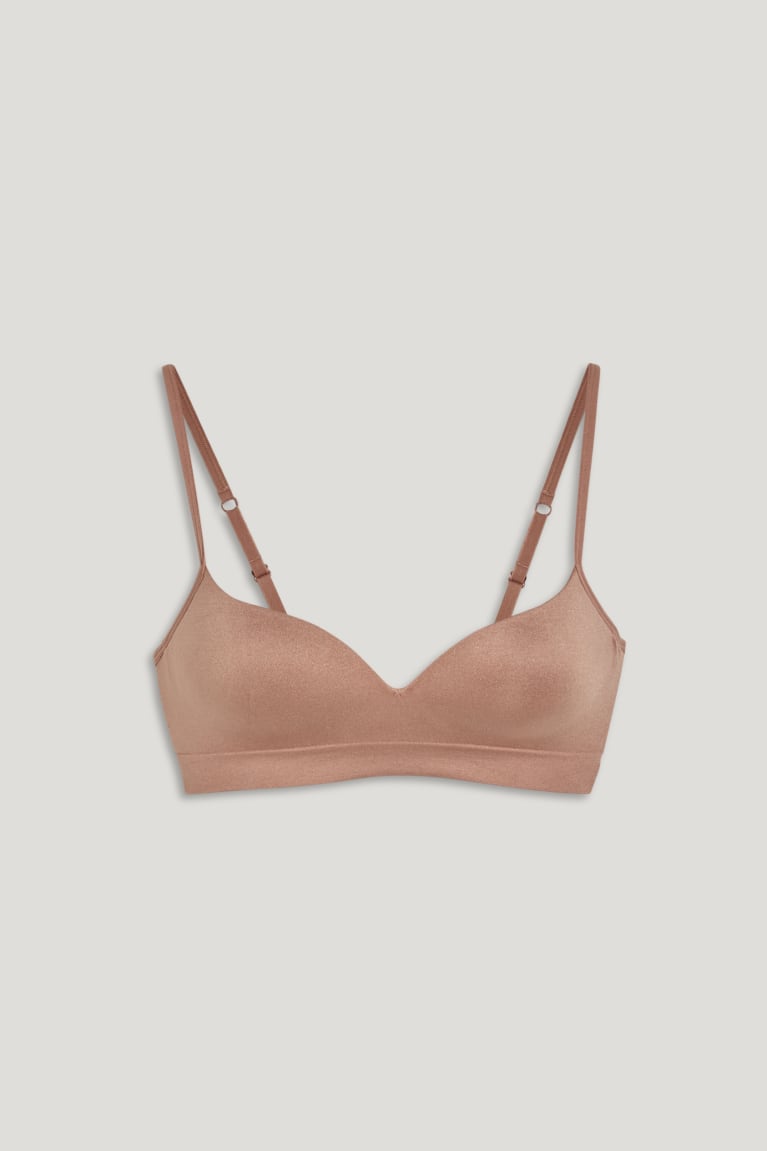 C&A Non-wired Bra Gewatteerd Seamless Ondergoed Nougat | PTD-814053