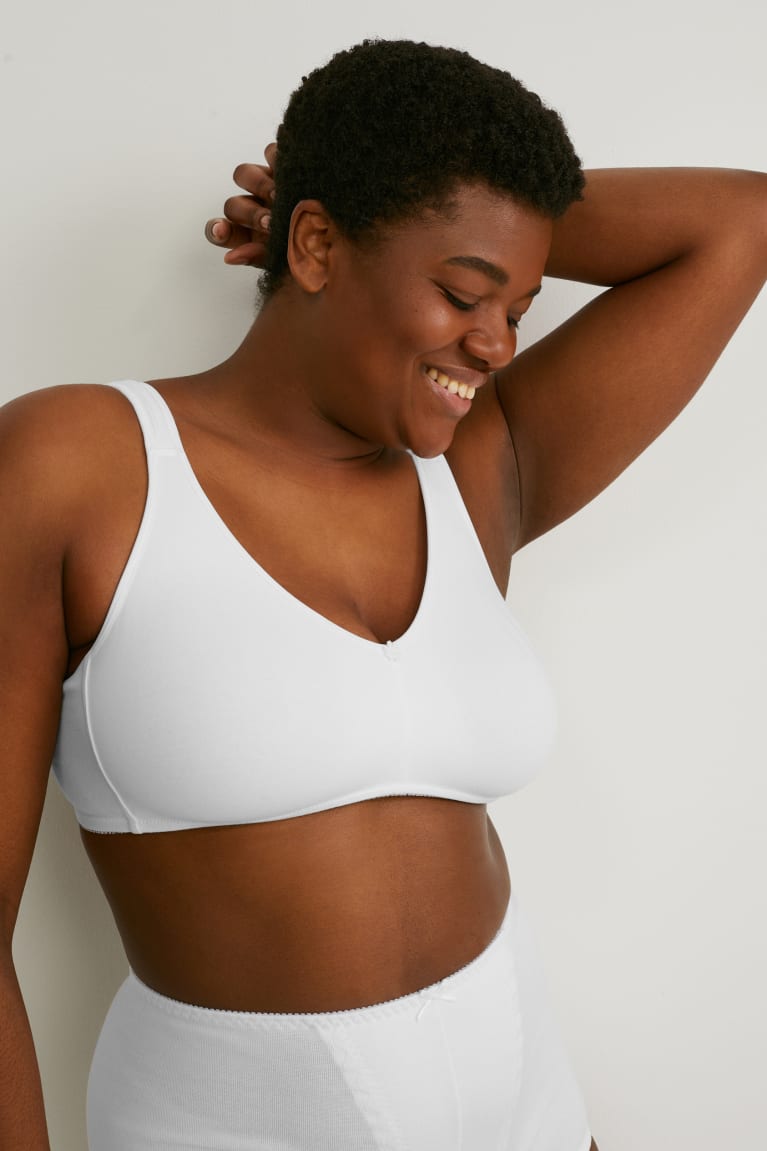 C&A Non-wired Bra Organic Katoenen Ondergoed Wit | DGN-851309