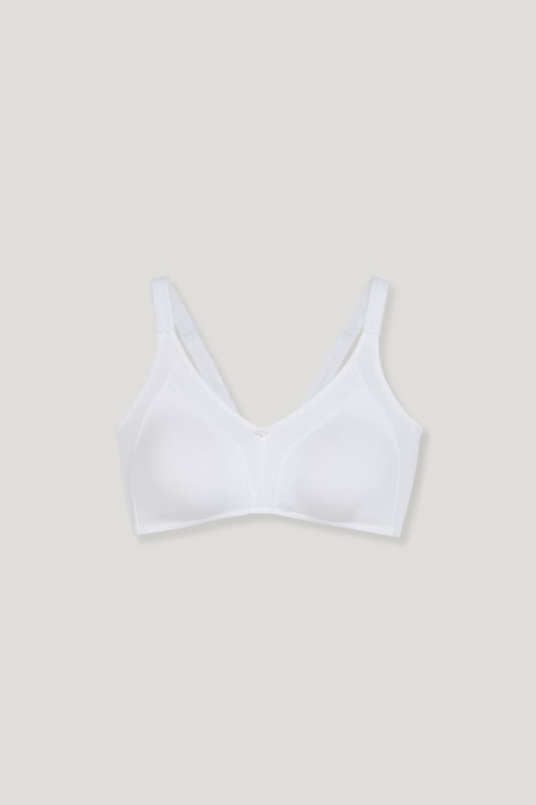 C&A Non-wired Minimiser Bra Organic Katoenen Ondergoed Wit | QNV-560892