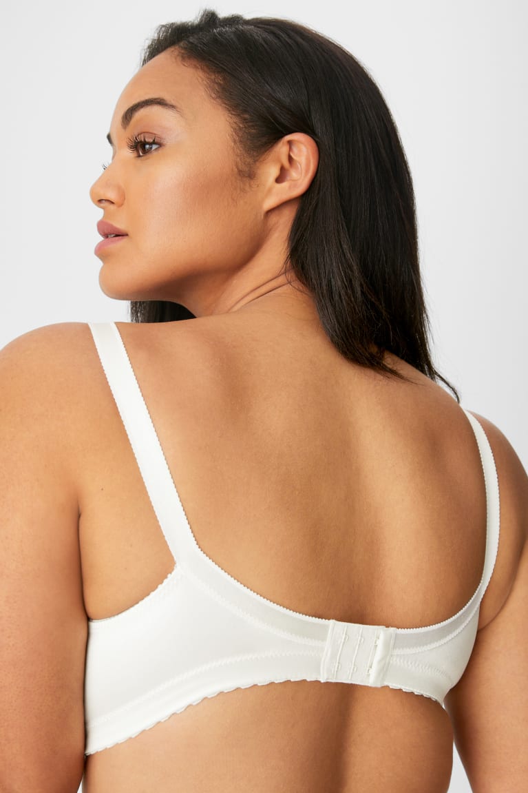 C&A Non-wired Minimiser Bra Shiny Ondergoed Creme | KZD-091823