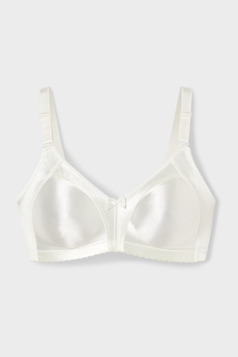 C&A Non-wired Minimiser Bra Shiny Ondergoed Creme | KZD-091823