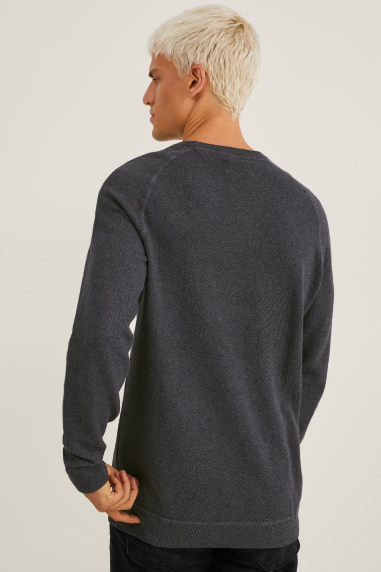 C&A Organic Katoenen Jumpers Grijs | RBE-456089