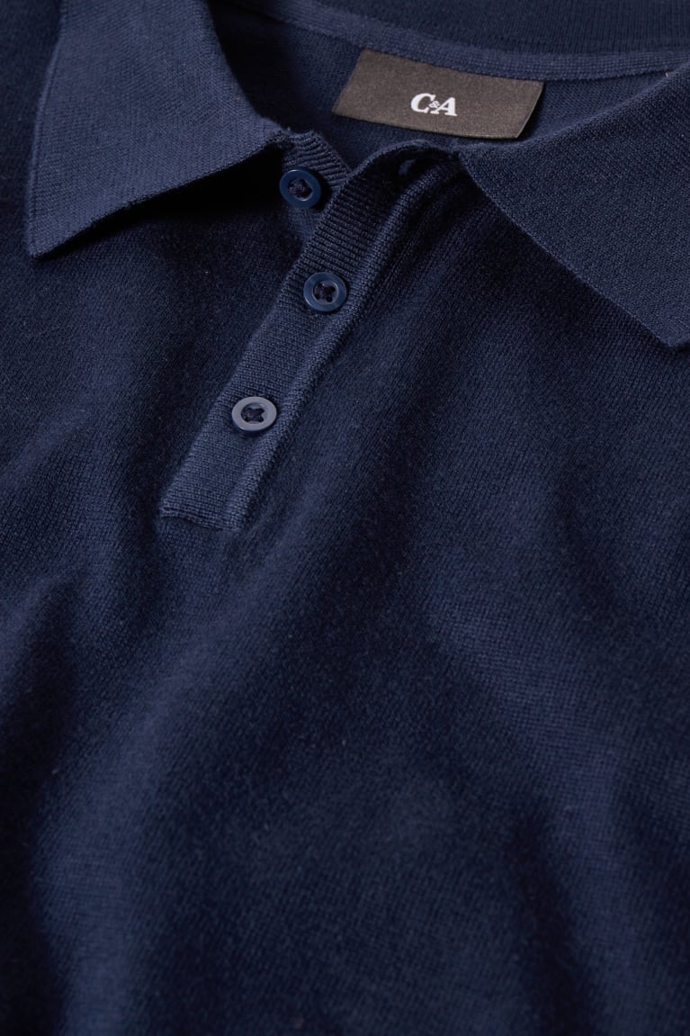 C&A Polo Overhemd Donkerblauw | PGS-761502