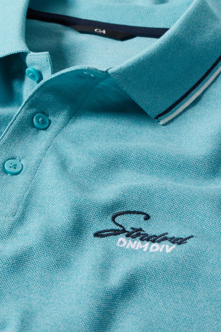 C&A Polo Overhemd Turquoise | GYA-236479