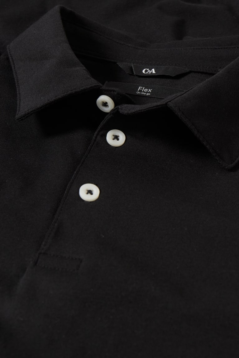 C&A Polo Overhemd Zwart | QOP-893516